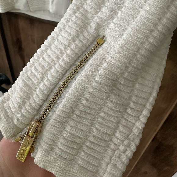 Calvin Klein White Knit Jacket - Picture 4 of 5